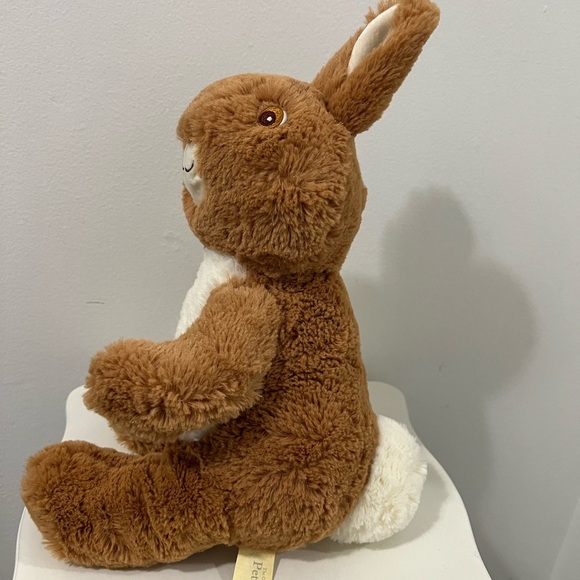 Peter Rabitt Brown and White Stuffed Bunny with Soft Fur - Picture 5 of 10